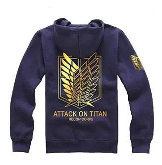 New Anime Wings of Liberty Cosplay Costume Attack on Titan Unisex Hoodies Shingeki No Kyojin Legion Zipper Jacket Sweatshirts - ItemBear.com