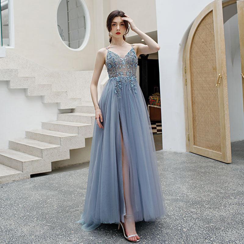 new evening dress Mori small fresh dream temperament dress lady birthday party host dress - ItemBear.com