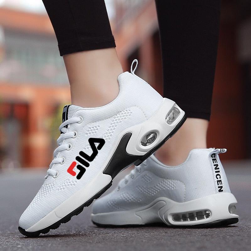 New Running Shoes Ladies Breathable Sneakers Summer Light Mesh Air Cushion Women Sports Shoes Outdoor Lace Up Training Shoes - ItemBear.com