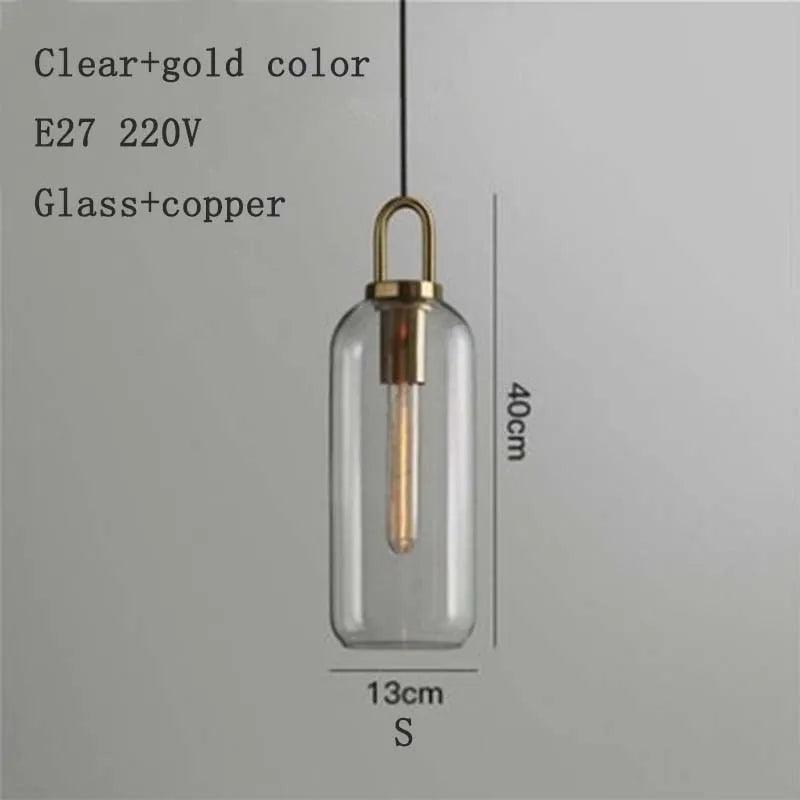 Nordic modern simple glass ball LED E27 pendant lights interior lighting lamps restaurant bedroom stair decoration hanging light - ItemBear.com