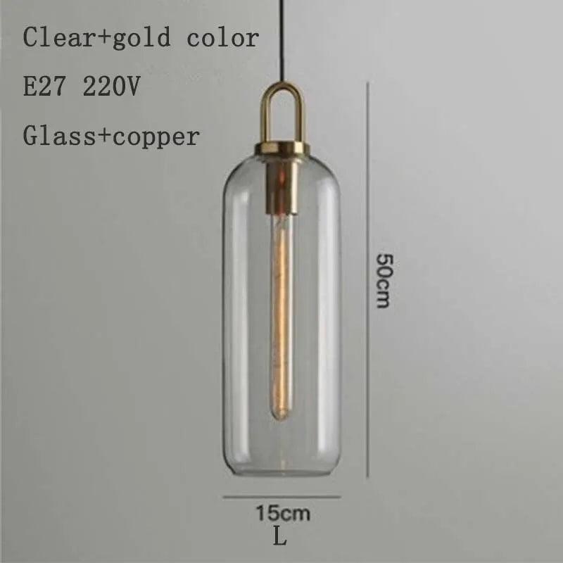 Nordic modern simple glass ball LED E27 pendant lights interior lighting lamps restaurant bedroom stair decoration hanging light - ItemBear.com