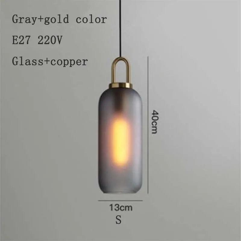 Nordic modern simple glass ball LED E27 pendant lights interior lighting lamps restaurant bedroom stair decoration hanging light - ItemBear.com