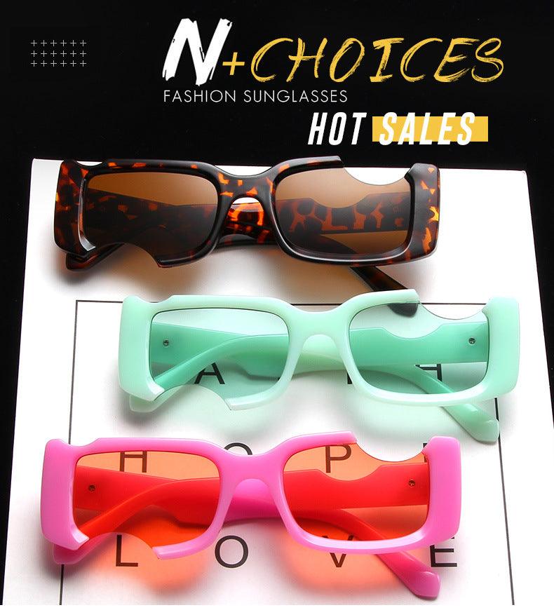 Off Notch Hole Design Sun Glasses - ItemBear.com