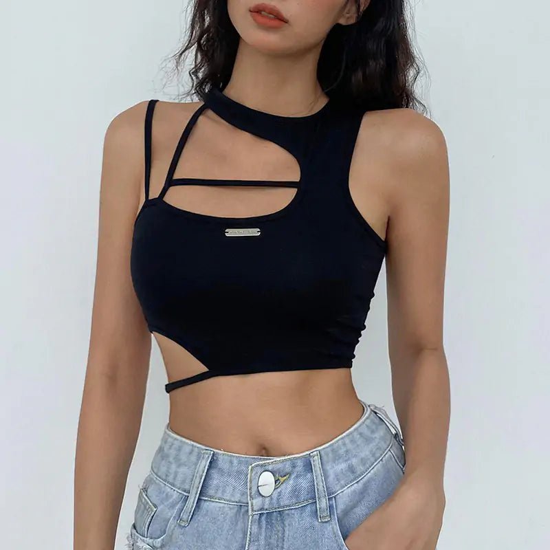 Out Black Sexy Blouse - ItemBear.com