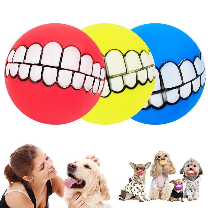 Pet Ball Teeth Silicon Chew Toys for Large Breeds - ItemBear.com