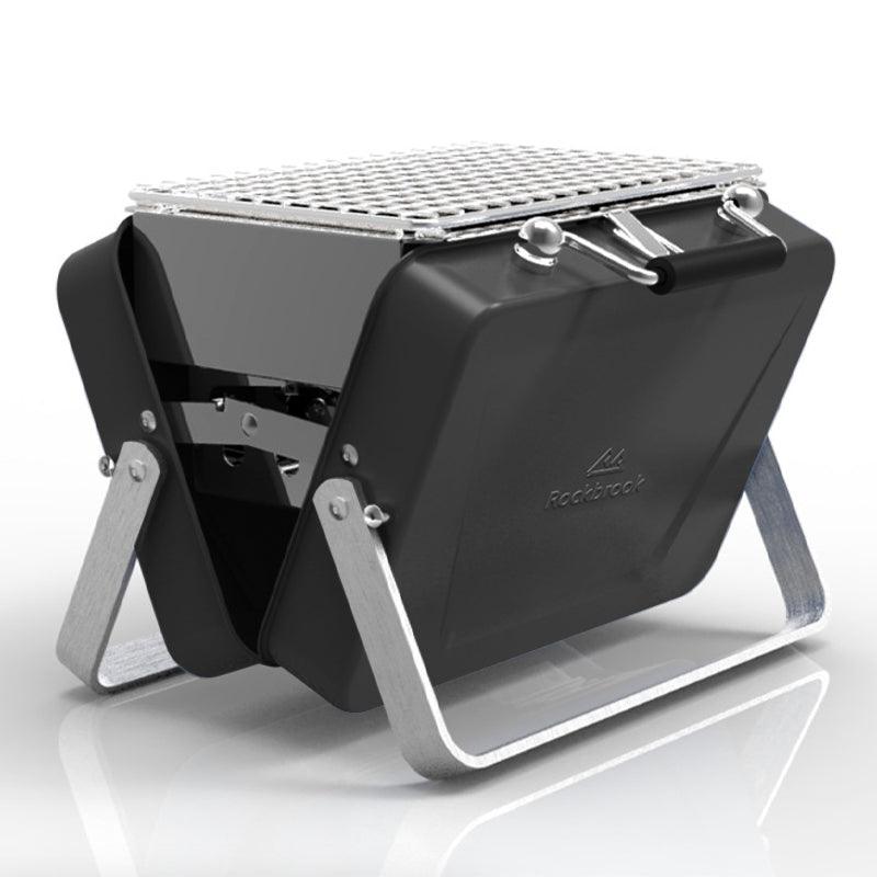 Portable Camping BBQ Folding Cooking Charcoal Coal Stainless Steel Grill - ItemBear.com