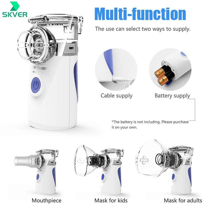 Portable Nebulizer Machine Medical Atomizer Nebuliser Inhalator Adult Children Silent Inhaler Humidificador Nebulizador Portatil - ItemBear.com