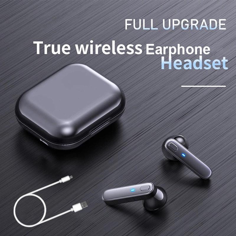 R20 TWS Earphone Bluetooth-compatible Wireless Headset Deep Bass Earbuds True Wireless Stereo Headphone With Mic Sport Earphone - ItemBear.com