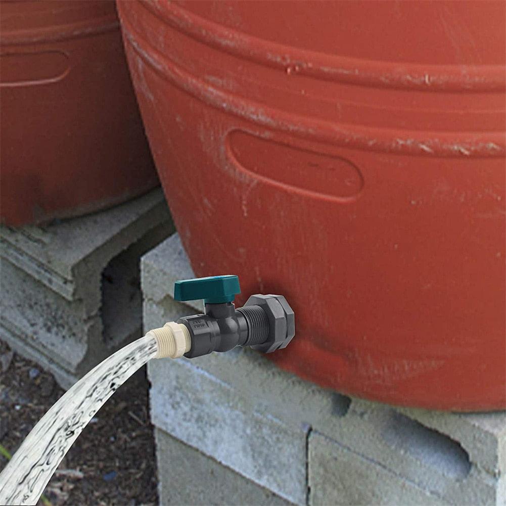 Rain Barrel Diverter Kit for PVC Water Barrel Spigot 3/4Fittings Ball Valve Garden Faucet For 20 Liters 50 Liters 100 Lite - ItemBear.com