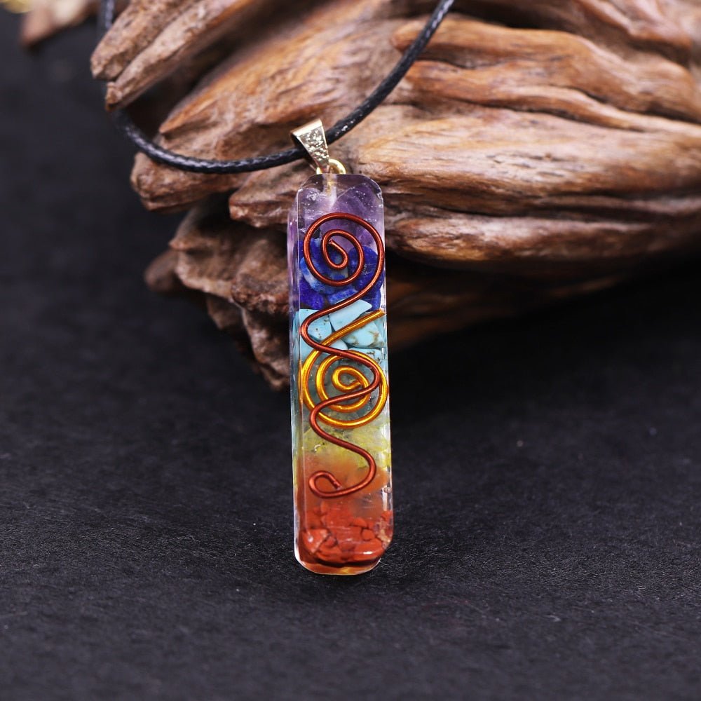 Rainbow Chakra Energy Necklace - ItemBear.com