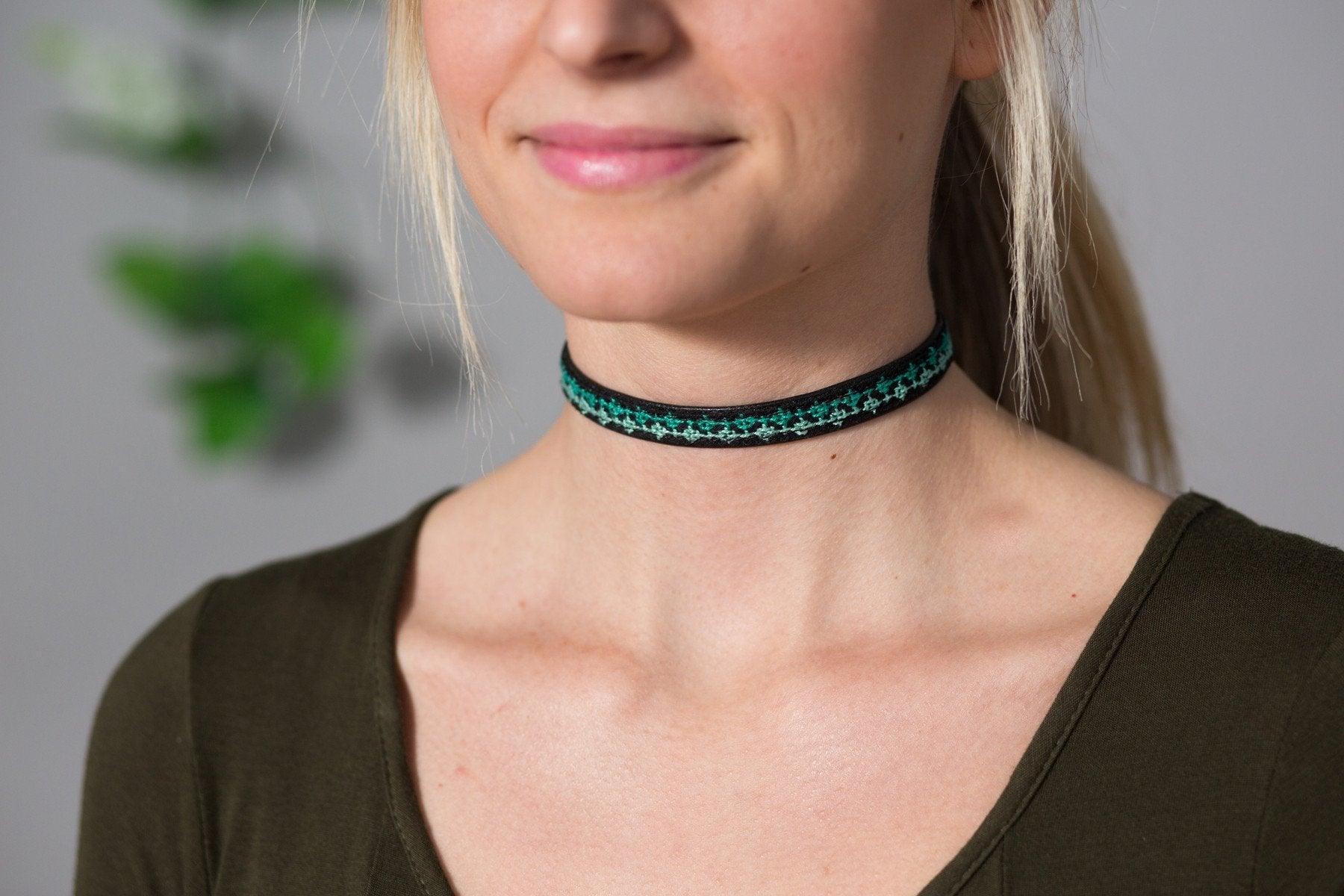 Rana Choker / Wrap Bracelet - Teal - ItemBear.com