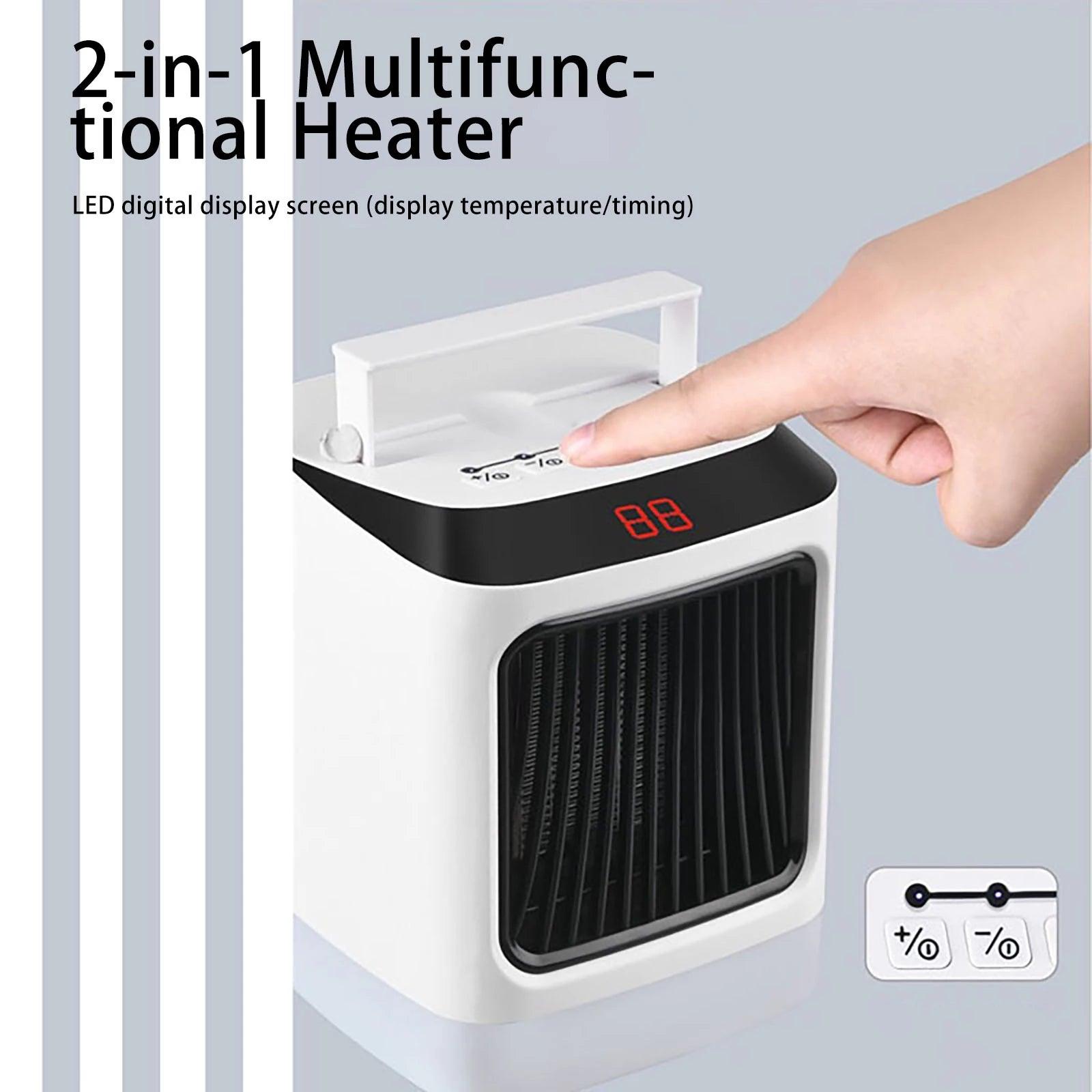 RelaxinProducts Premium Portable 2-in-1 Space Heater and Cooler - ItemBear.com