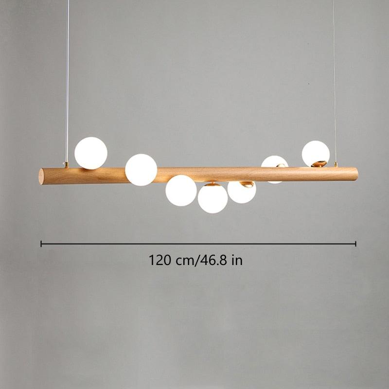 Restaurant Light Lamp Hanging Lamps Lights For Dining Room Nordic Wood Modern Pendant Light Dining kitchen Island Lighting - ItemBear.com