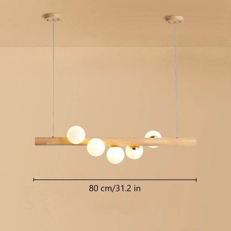 Restaurant Light Lamp Hanging Lamps Lights For Dining Room Nordic Wood Modern Pendant Light Dining kitchen Island Lighting - ItemBear.com