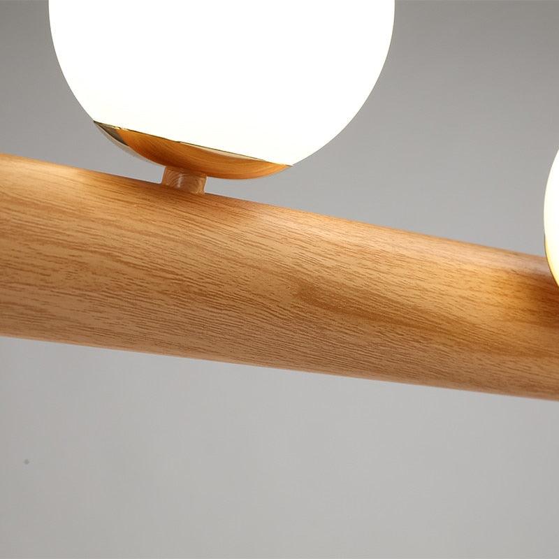 Restaurant Light Lamp Hanging Lamps Lights For Dining Room Nordic Wood Modern Pendant Light Dining kitchen Island Lighting - ItemBear.com