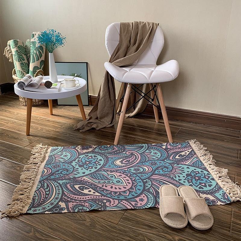 Retro Plant Carpet For Sofa and Living Room - ItemBear.com