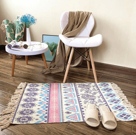 Retro Plant Carpet For Sofa and Living Room - ItemBear.com