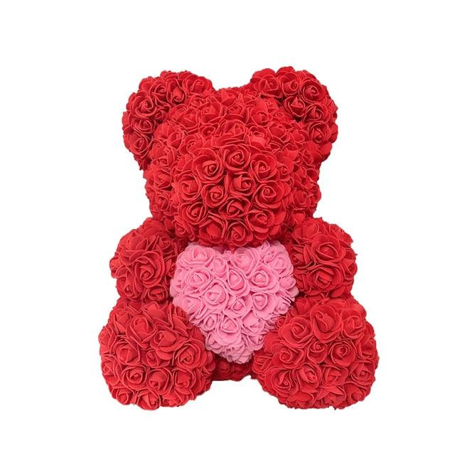 Rose Bear Heart Artificial Flower - ItemBear.com