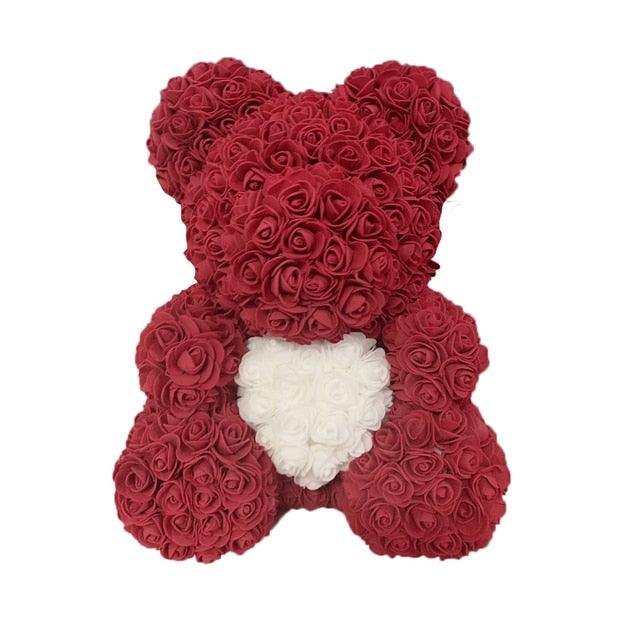 Rose Bear Heart Artificial Flower - ItemBear.com