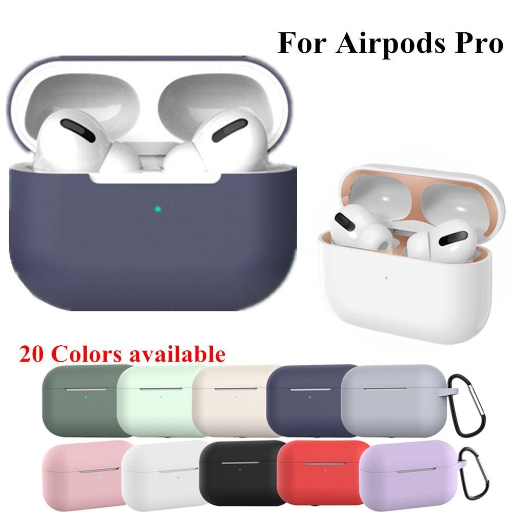 Silicone Cover Case For apple Airpods Pro Case sticker Bluetooth Case for airpod 3 For Air Pods Pro Earphone Accessories skin - ItemBear.com