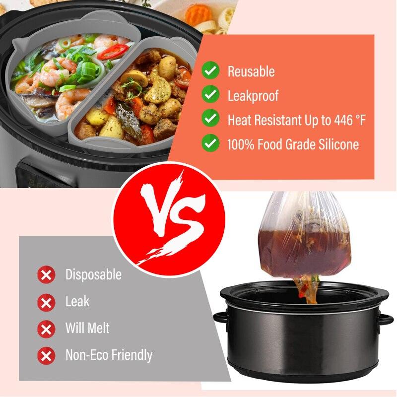 Silicone Slow Cooker Reusable Divider - ItemBear.com