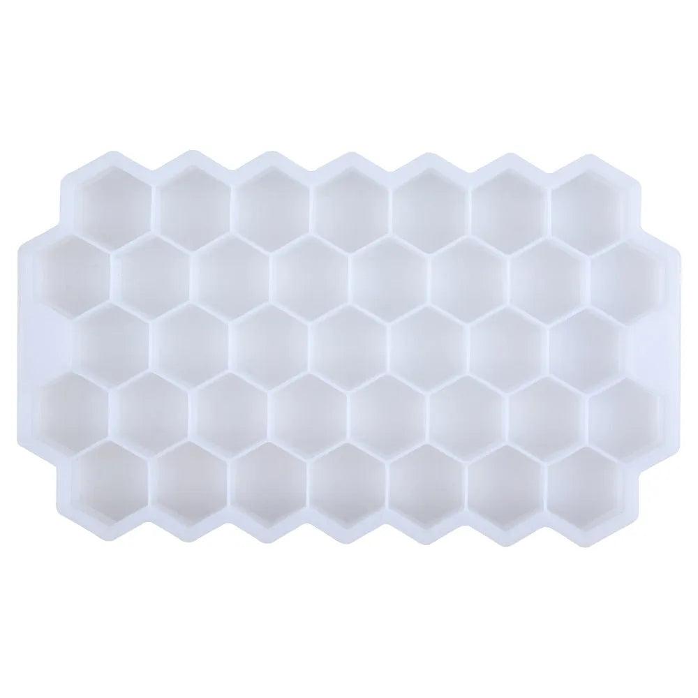 SILIKOLOVE Honeycomb Ice Cube Trays with Removable Lids Silica Gel Ice Cube Mold BPA Free - ItemBear.com