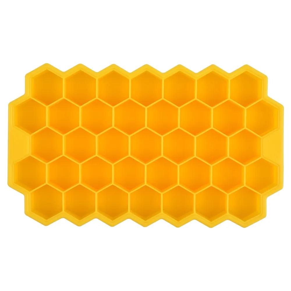 SILIKOLOVE Honeycomb Ice Cube Trays with Removable Lids Silica Gel Ice Cube Mold BPA Free - ItemBear.com