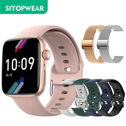 SitopWear Smart Watch Wireless Charging Smartwatch Bluetooth - ItemBear.com