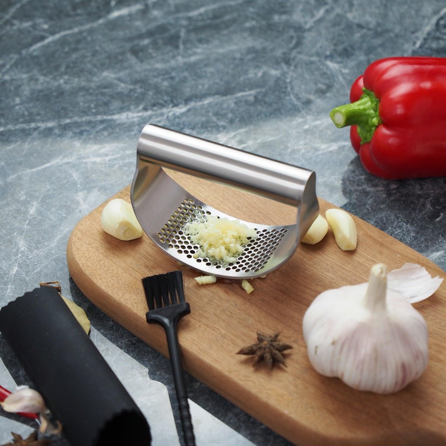 Stainless Steel Garlic Presser - ItemBear.com