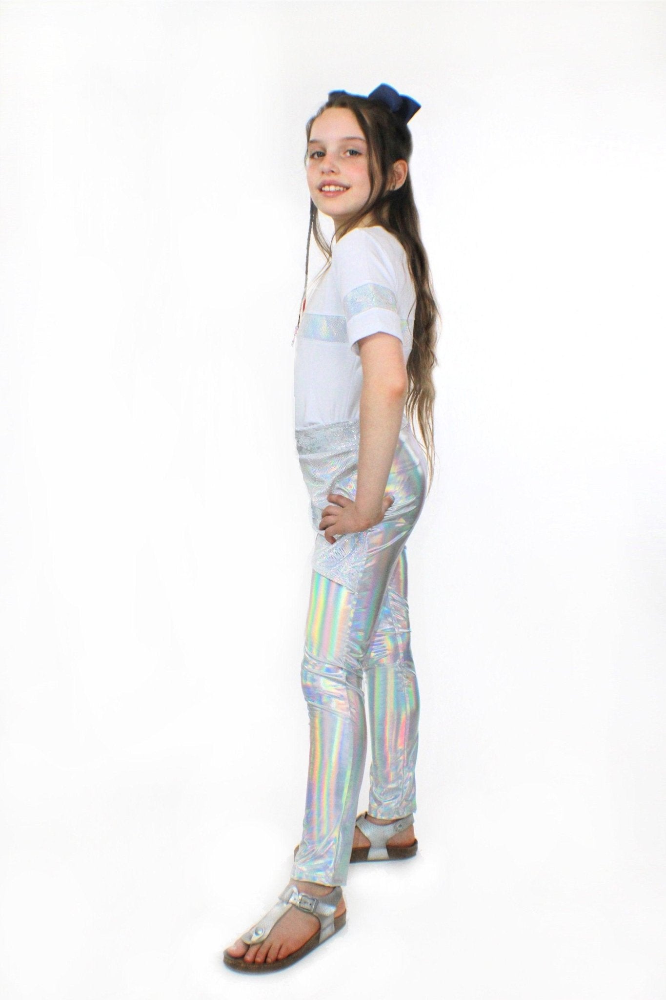 Stella, bamboo jersey and holographic sequin Top - ItemBear.com