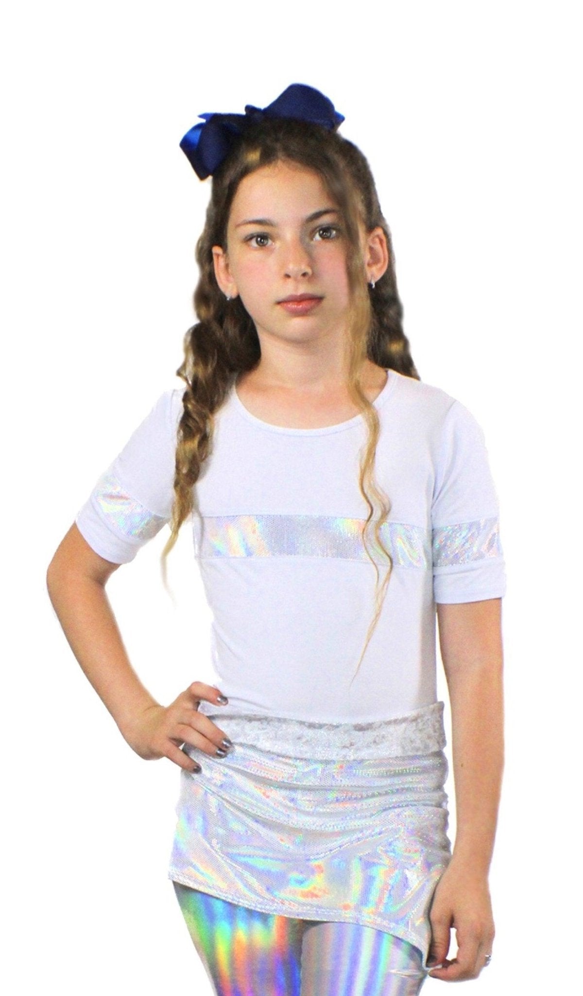 Stella, bamboo jersey and holographic sequin Top - ItemBear.com