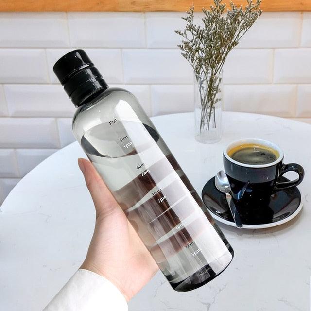 Straw Water Bottle with Time Marker - ItemBear.com