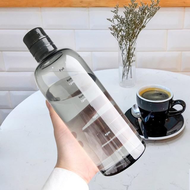 Straw Water Bottle with Time Marker - ItemBear.com