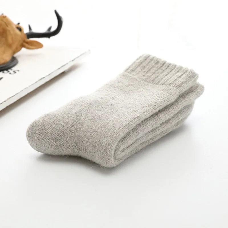 Super Thicker Solid Socks Merino Wool Rabbit Socks Against Cold Snow Russia Winter Warm Funny Happy Male Men Socks - ItemBear.com