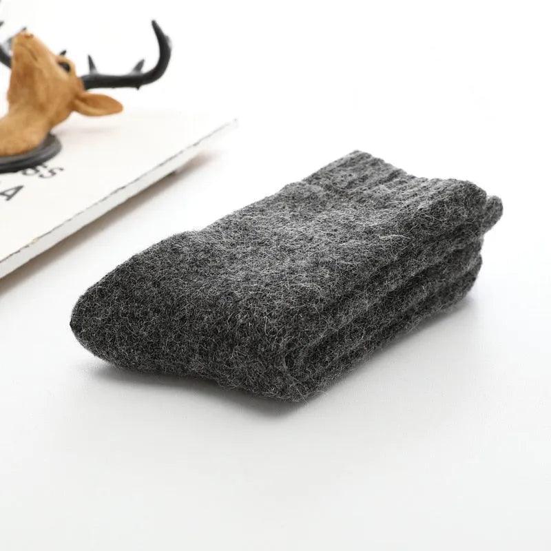 Super Thicker Solid Socks Merino Wool Rabbit Socks Against Cold Snow Russia Winter Warm Funny Happy Male Men Socks - ItemBear.com