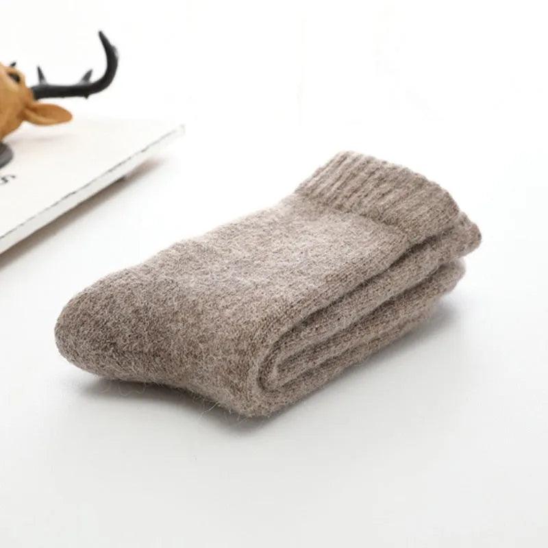 Super Thicker Solid Socks Merino Wool Rabbit Socks Against Cold Snow Russia Winter Warm Funny Happy Male Men Socks - ItemBear.com