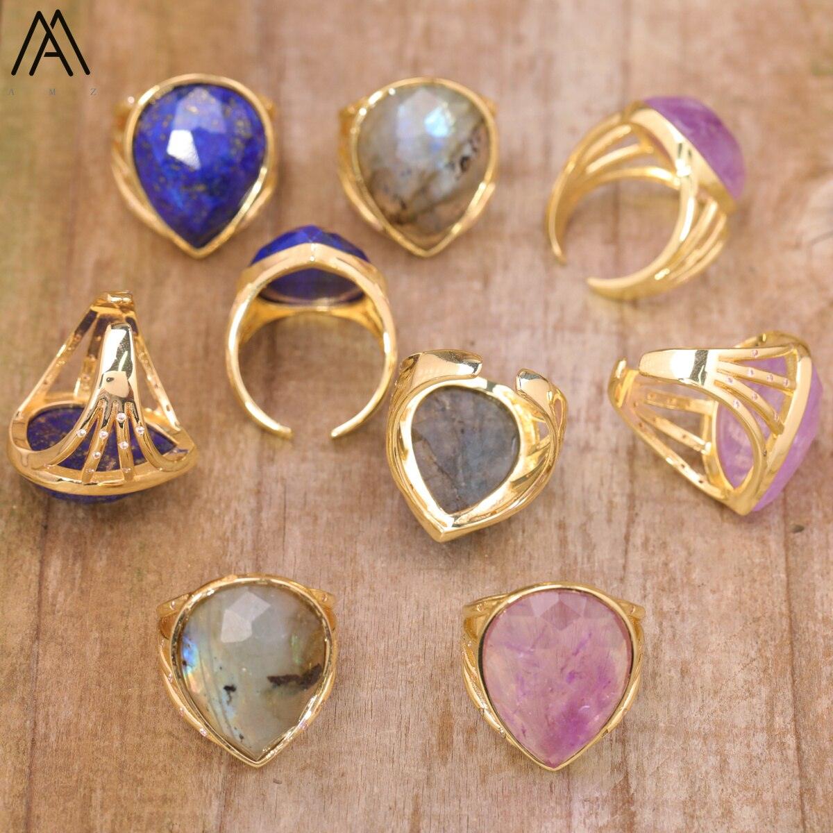 Teardrop Stone Finger Ring - ItemBear.com