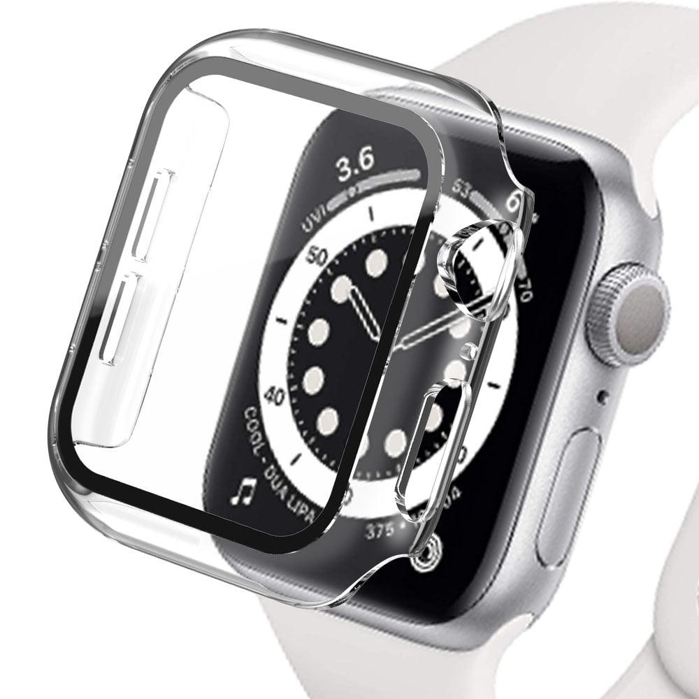 Tempered Glass+Matte Watch Cover for Apple Watch Case 44mm 40mm 42mm 38mm Bumper+Screen Protector for Iwatch SE 6 5 4 3 2 1 - ItemBear.com