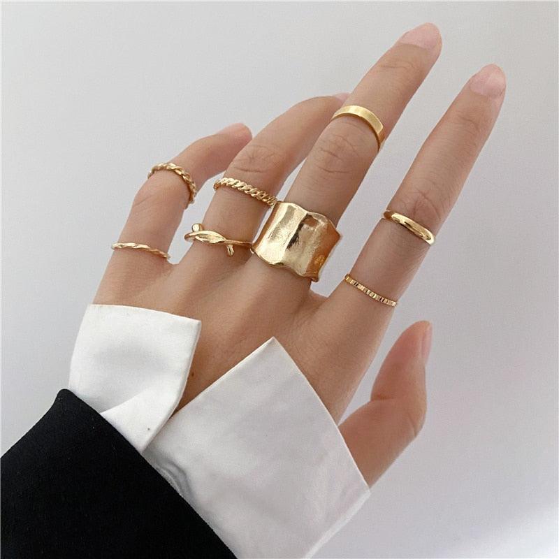 Trendy Gold Butterfly Rings For Women Men Lover Couple Rings Set Friendship Engagement Wedding Open Rings 2021 Jewelry - ItemBear.com