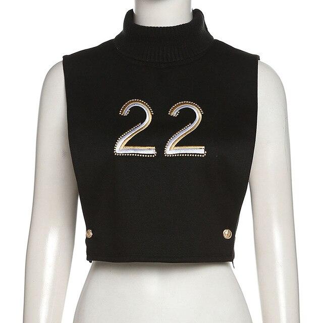 Turtleneck Sleeveless Pullover Crop Top and Dress - ItemBear.com