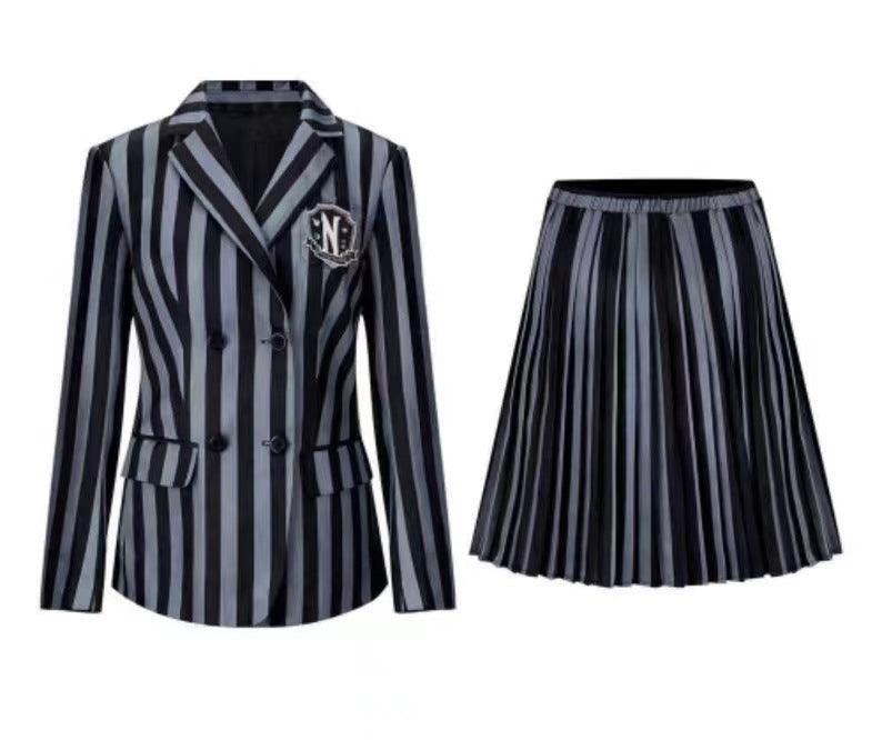 TV series Addams family Wednesday heroine suit school uniform - ItemBear.com