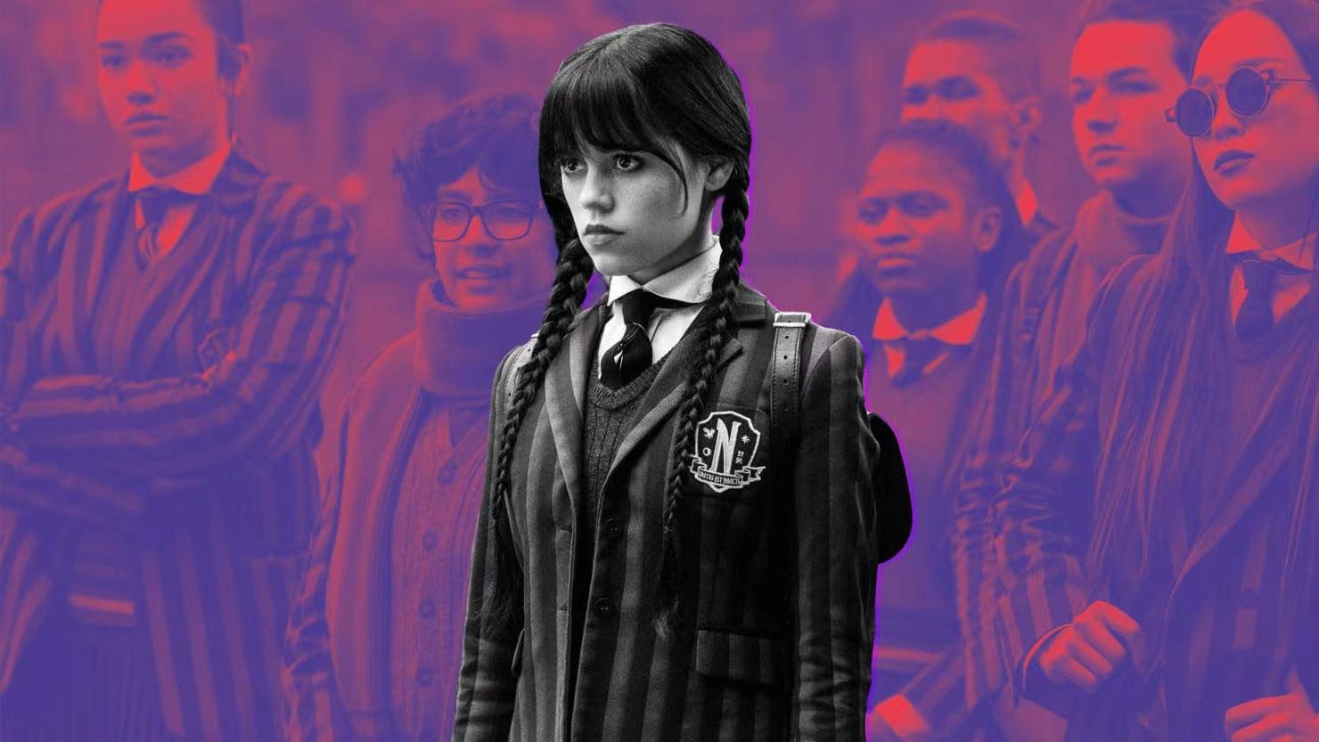 TV series Addams family Wednesday heroine suit school uniform - ItemBear.com