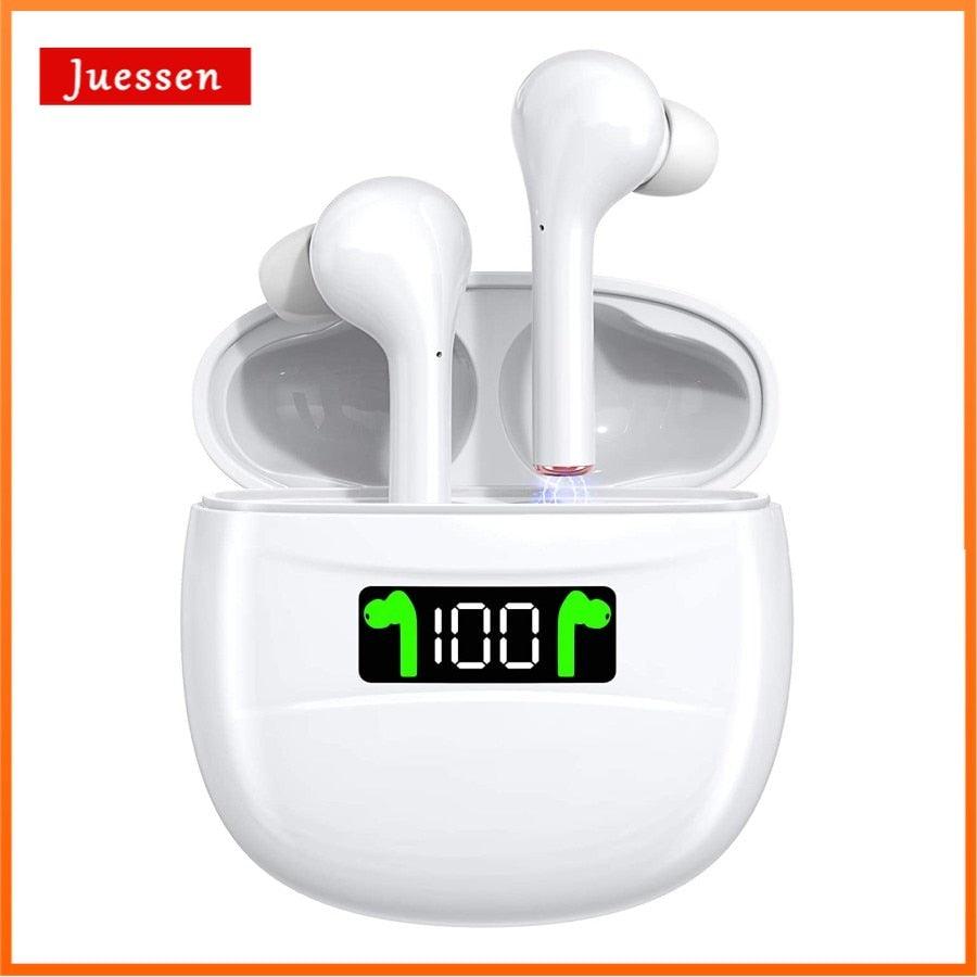 TWS Wireless Earphones Bluetooth 5.0 Headphones IPX7 Waterproof Earbuds LED Display HD Stereo Built-in Mic for Xiaomi iPhone - ItemBear.com