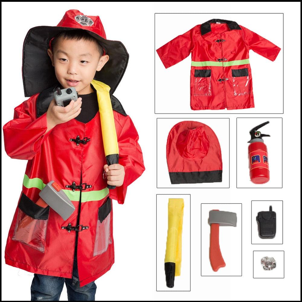 Umorden Kids Child Doctor Nurse Firefighter Astronaut Costume Occupation Game Role Play Kit Set for Boys Girls Party Fancy Dress - ItemBear.com