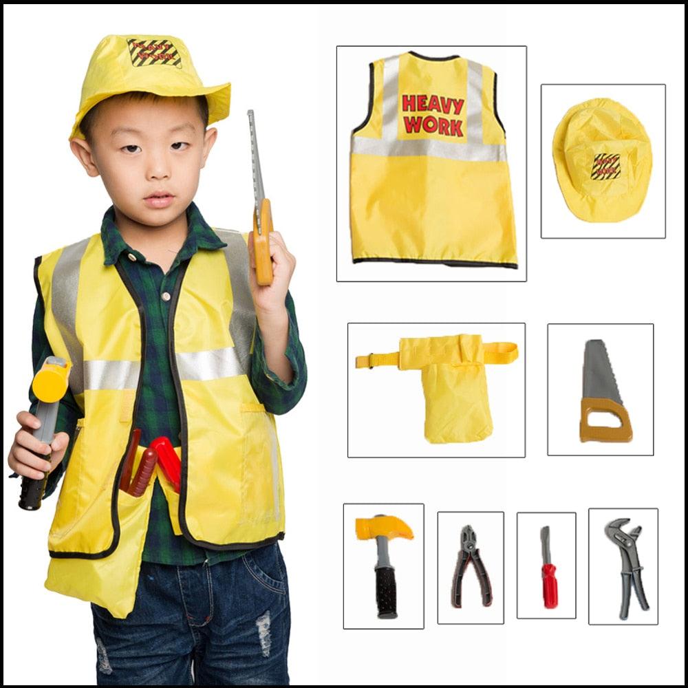 Umorden Kids Child Doctor Nurse Firefighter Astronaut Costume Occupation Game Role Play Kit Set for Boys Girls Party Fancy Dress - ItemBear.com