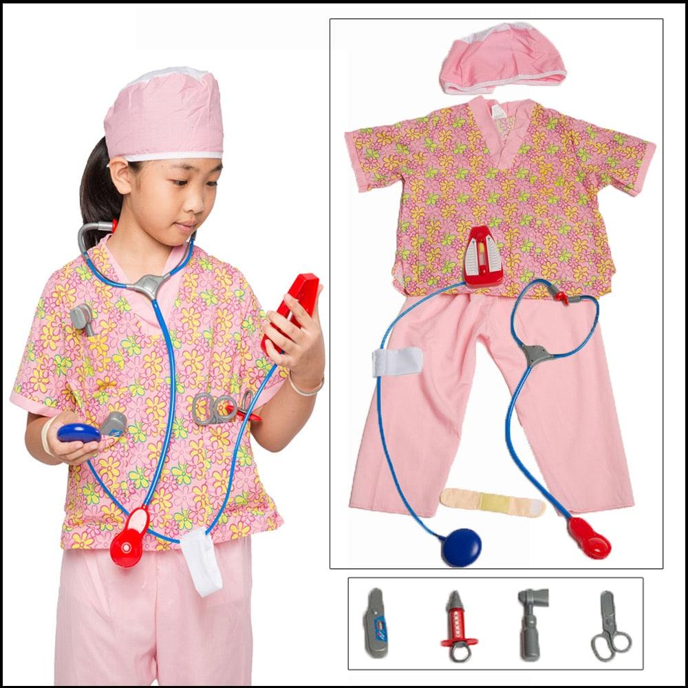 Umorden Kids Child Doctor Nurse Firefighter Astronaut Costume Occupation Game Role Play Kit Set for Boys Girls Party Fancy Dress - ItemBear.com