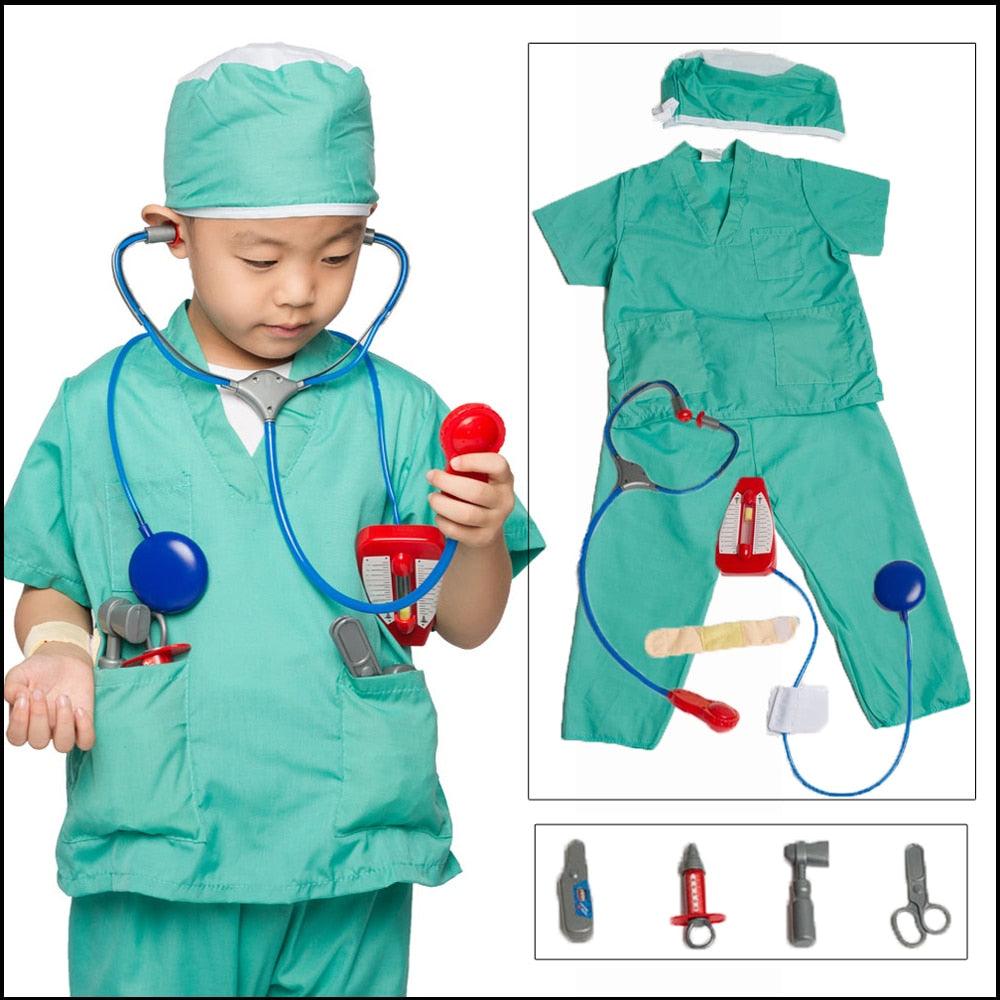 Umorden Kids Child Doctor Nurse Firefighter Astronaut Costume Occupation Game Role Play Kit Set for Boys Girls Party Fancy Dress - ItemBear.com