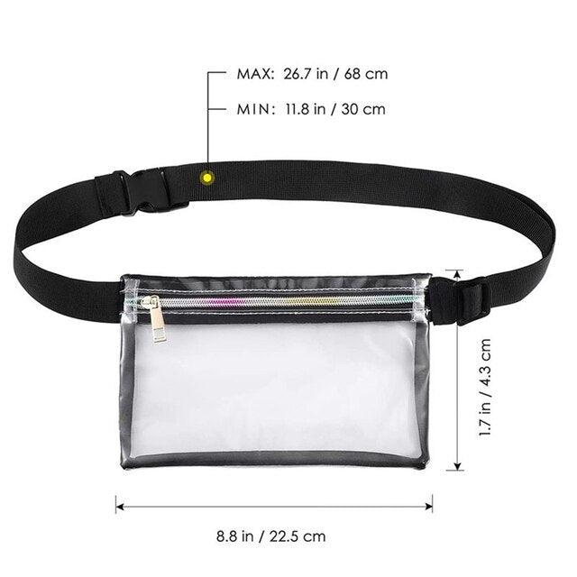 Unisex Fashion Transparent PVC Chest Bags Portable Outdoor Sport Travel Waterproof Multi-layer Zipper Shoulder Crossbody Bag - ItemBear.com