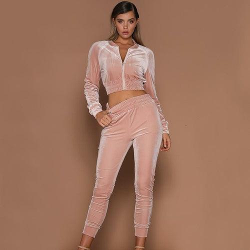 Velvet bubble gum track suit - ItemBear.com