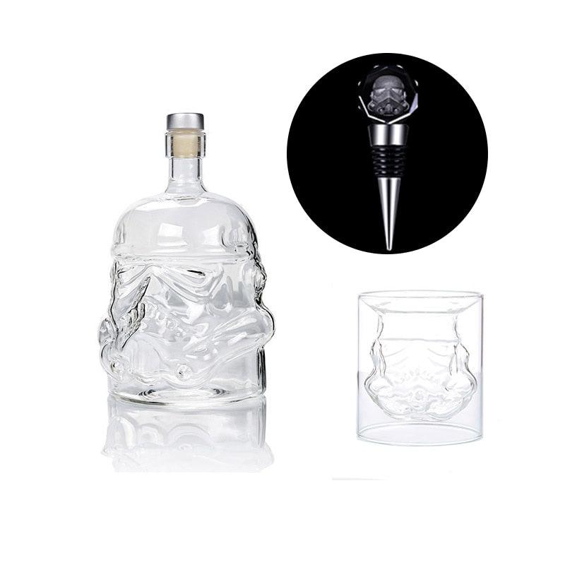 Wine Glass Set Storm Trooper Helmet Whiskey Decanter Whiskey Glass Cup Wine Glasses Accessories Creative Men Gift - ItemBear.com